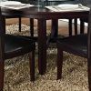Vintage Brown Round Dining Tables (Photo 4 of 15)