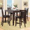 Biggs 5 Piece Counter Height Solid Wood Dining Sets (Set of 5) (Photo 8 of 25)