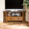 Rustic Oak 3 Beam Corner Tv Stand | Furniture | Pinterest | Corner in Most Current Oak Corner Tv Stands (Photo 5070 of 7825)