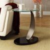 Tempered Glass Oval Side Tables (Photo 2 of 15)