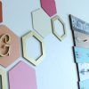 Teal Hexagons Wall Art (Photo 15 of 15)