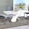 Cream Gloss Dining Tables and Chairs (Photo 17 of 25)