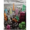 New York Skyline Canvas Black and White Wall Art (Photo 6 of 20)
