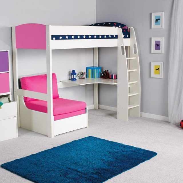 2024 Popular High Sleeper with Sofa and Desk