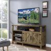 Modern Farmhouse Style 58" Tv Stands With Sliding Barn Door (Photo 13 of 15)