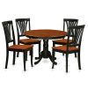 Caden 5 Piece Round Dining Sets With Upholstered Side Chairs (Photo 18 of 25)