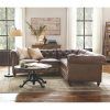 3Pc Bonded Leather Upholstered Wooden Sectional Sofas Brown (Photo 8 of 15)