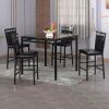 Valencia 5 Piece Round Dining Sets With Uph Seat Side Chairs (Photo 24 of 25)