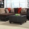 Chocolate Brown Sectional (Photo 8 of 15)
