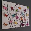Fabric Butterfly Wall Art (Photo 15 of 15)
