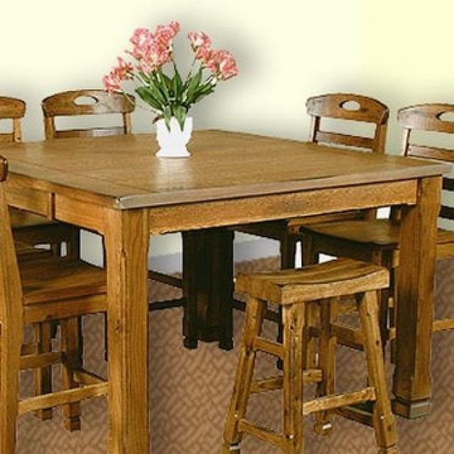 2024 Latest Rustic Honey Dining Tables