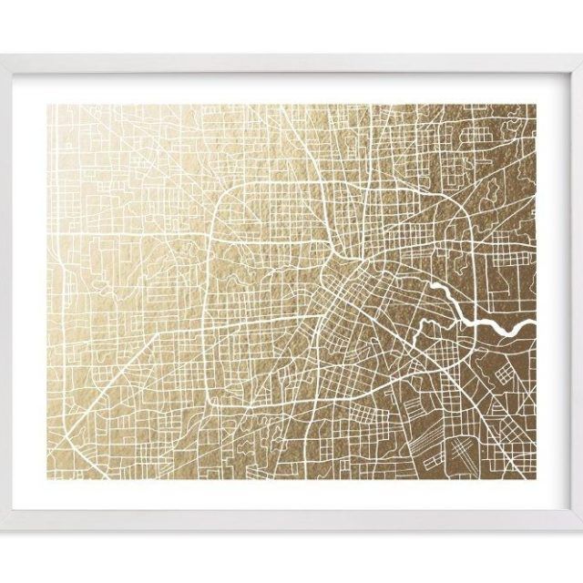 20 The Best Houston Map Wall Art