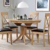 Round Extending Oak Dining Tables and Chairs (Photo 7 of 25)