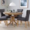 Round Extending Oak Dining Tables and Chairs (Photo 17 of 25)