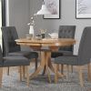 Round Oak Extendable Dining Tables and Chairs (Photo 20 of 25)