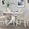 Round White Extendable Dining Tables (Photo 4 of 25)