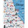 Chicago Map Wall Art (Photo 11 of 20)