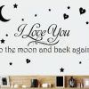 I Love You to the Moon and Back Wall Art (Photo 6 of 20)