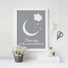 I Love You to the Moon and Back Wall Art (Photo 5 of 20)