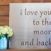 Love You to the Moon and Back Wall Art (Photo 7 of 20)