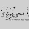 Love You to the Moon and Back Wall Art (Photo 5 of 20)