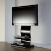 Preferred Cheap Cantilever Tv Stands pertaining to Just Racks Tv600-Bg Black Glass And Aluminium Cantilever Tv Stand (Photo 6620 of 7825)
