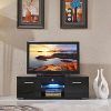 Ktaxon Modern High Gloss Tv Stands With Led Drawer and Shelves (Photo 3 of 15)