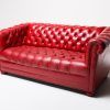 Red Leather Sofas (Photo 3 of 10)