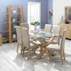 Oak and Glass Dining Tables Sets (Photo 6 of 25)