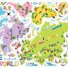 Kids World Map Wall Art (Photo 20 of 20)