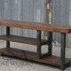 Reclaimed Wood and Metal Tv Stands (Photo 7 of 20)