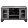 Grey Finish Contemporary Functional Entertainment Tv Stand Chula with Most Popular Grey Tv Stands (Photo 4741 of 7825)