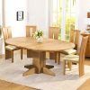 Round Oak Extendable Dining Tables and Chairs (Photo 15 of 25)