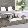 White High Gloss Dining Tables and Chairs (Photo 1 of 25)