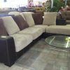 Leather and Suede Sectional Sofa (Photo 2 of 20)