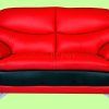 Red Leather Couches and Loveseats (Photo 6 of 10)