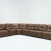 Travis Cognac Leather 6 Piece Power Reclining Sectionals With Power Headrest & Usb (Photo 2 of 25)