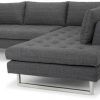 Camila Poly Blend Sectional Sofas Off-White (Photo 13 of 15)