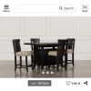 Jaxon Grey 5 Piece Extension Counter Sets With Wood Stools (Photo 6 of 25)