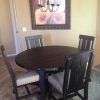 Jaxon 5 Piece Extension Round Dining Sets With Wood Chairs (Photo 1 of 25)