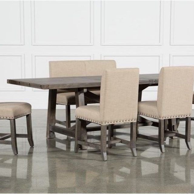 25 The Best Jaxon 6 Piece Rectangle Dining Sets with Bench & Wood Chairs