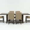 Jaxon Grey 7 Piece Rectangle Extension Dining Sets With Wood Chairs (Photo 1 of 25)