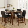 Craftsman 5 Piece Round Dining Sets With Uph Side Chairs (Photo 20 of 25)