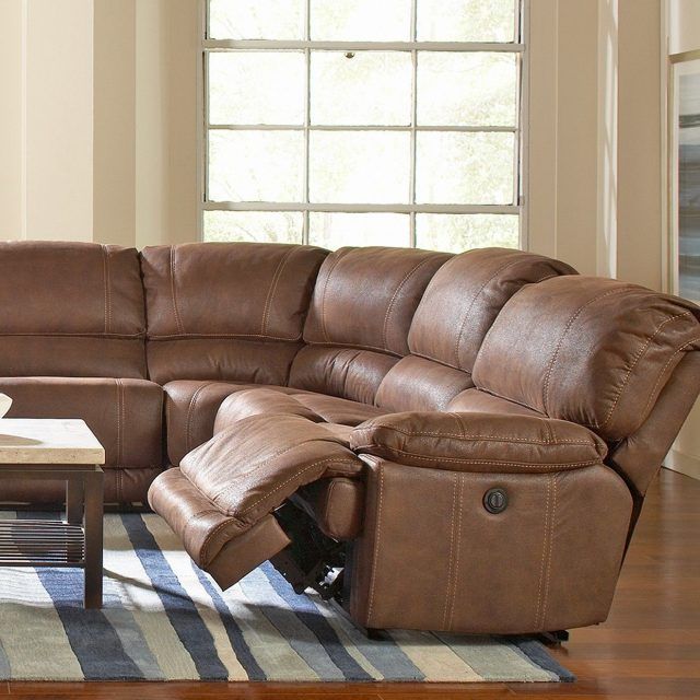 10 Inspirations Jedd Fabric Reclining Sectional Sofas