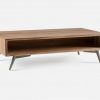 Media Console Cabinet Tv Stands With Hidden Storage Herringbone Pattern Wood Metal (Photo 4 of 15)