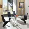 Round Black Glass Dining Tables and Chairs (Photo 23 of 25)