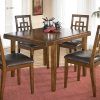 Jaxon 5 Piece Extension Counter Sets With Fabric Stools (Photo 21 of 25)