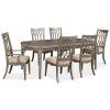 Candice Ii 7 Piece Extension Rectangular Dining Sets With Slat Back Side Chairs (Photo 10 of 25)