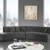 Molnar Upholstered Sectional Sofas Blue/Gray (Photo 6 of 15)