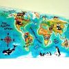 Kids World Map Wall Art (Photo 5 of 20)